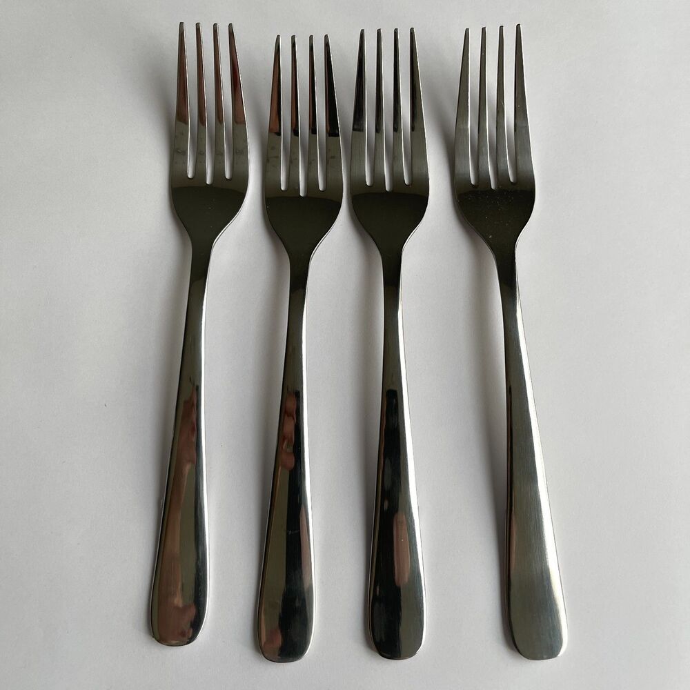 Cambridge‎ Bourne Mirror Salad Forks Lot of 4 NWOT